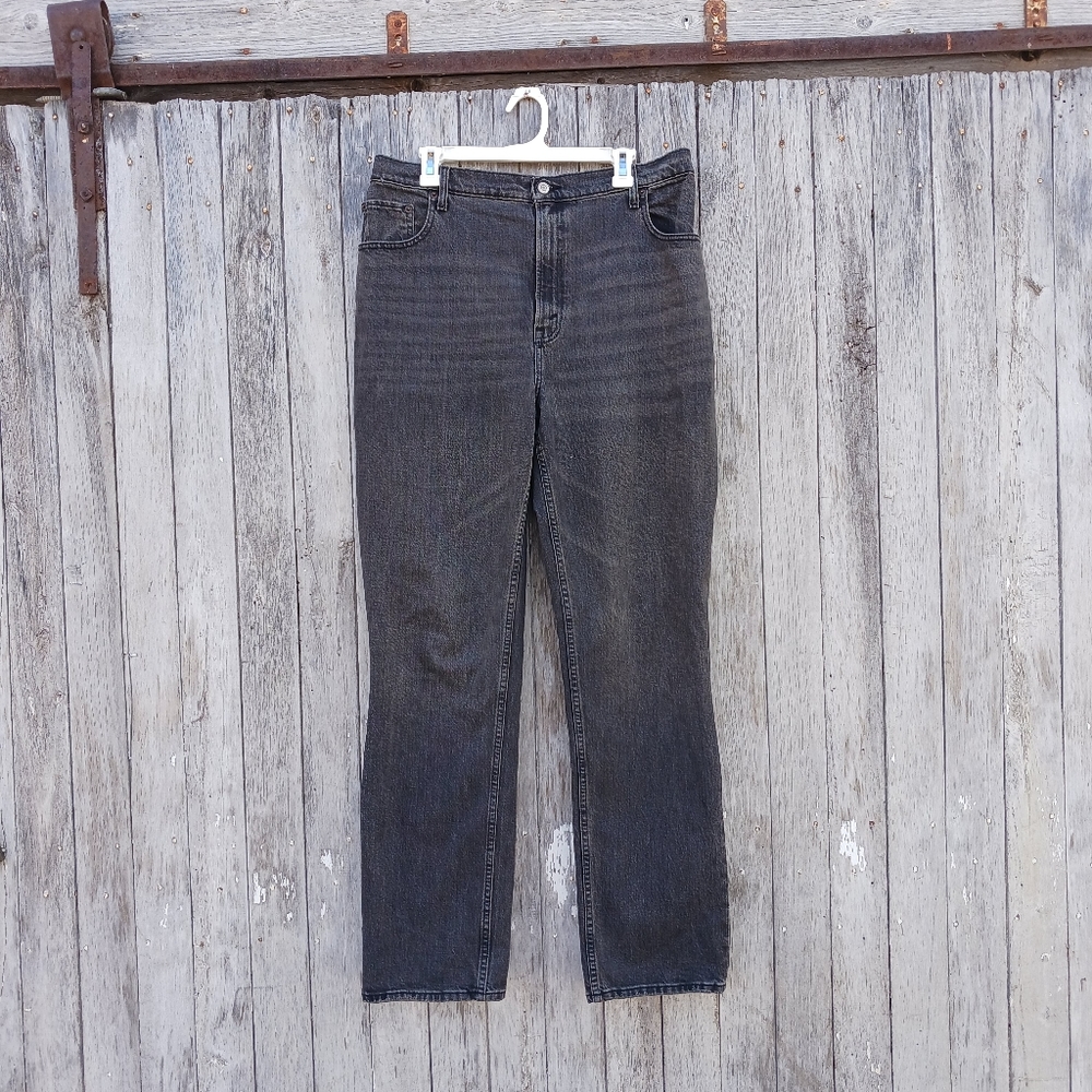 Abercrombie & Fitch 29/8  Curve Love 90s Straight High Rise Black Jeans